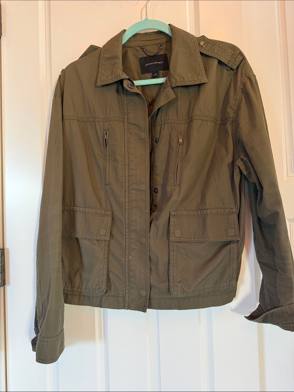 Banana Republic Olive Green Military Field Jacket
